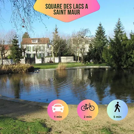 Appartement Escapade A 2 Ou En Petit Groupe Equipe Quartier Residentiel Calme Rer Direct Parfait Pour Teletravail Et Detente Saint-Maur-des-Fossés